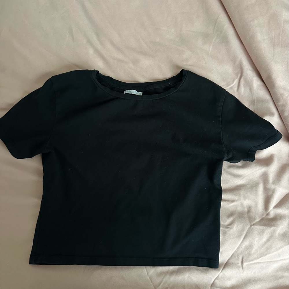 Zara Black Crop Top